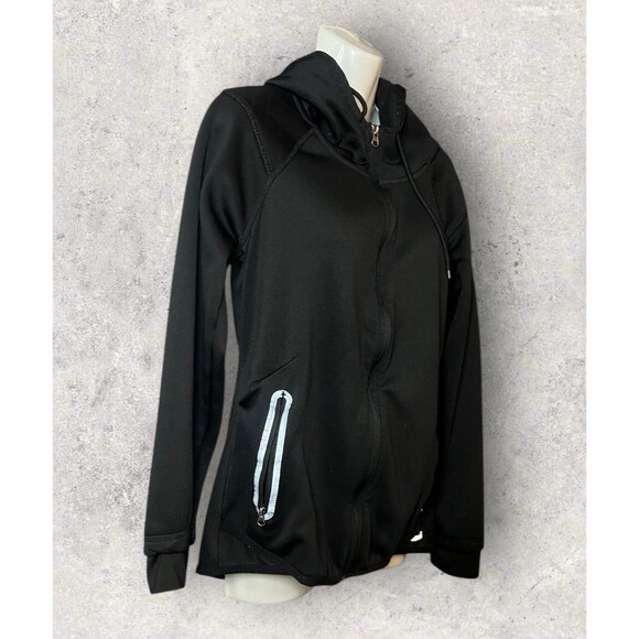 Avia Athletic Women’s Size Medium Athleisure Hooded Track Jacket Black - Picture 3 of 6